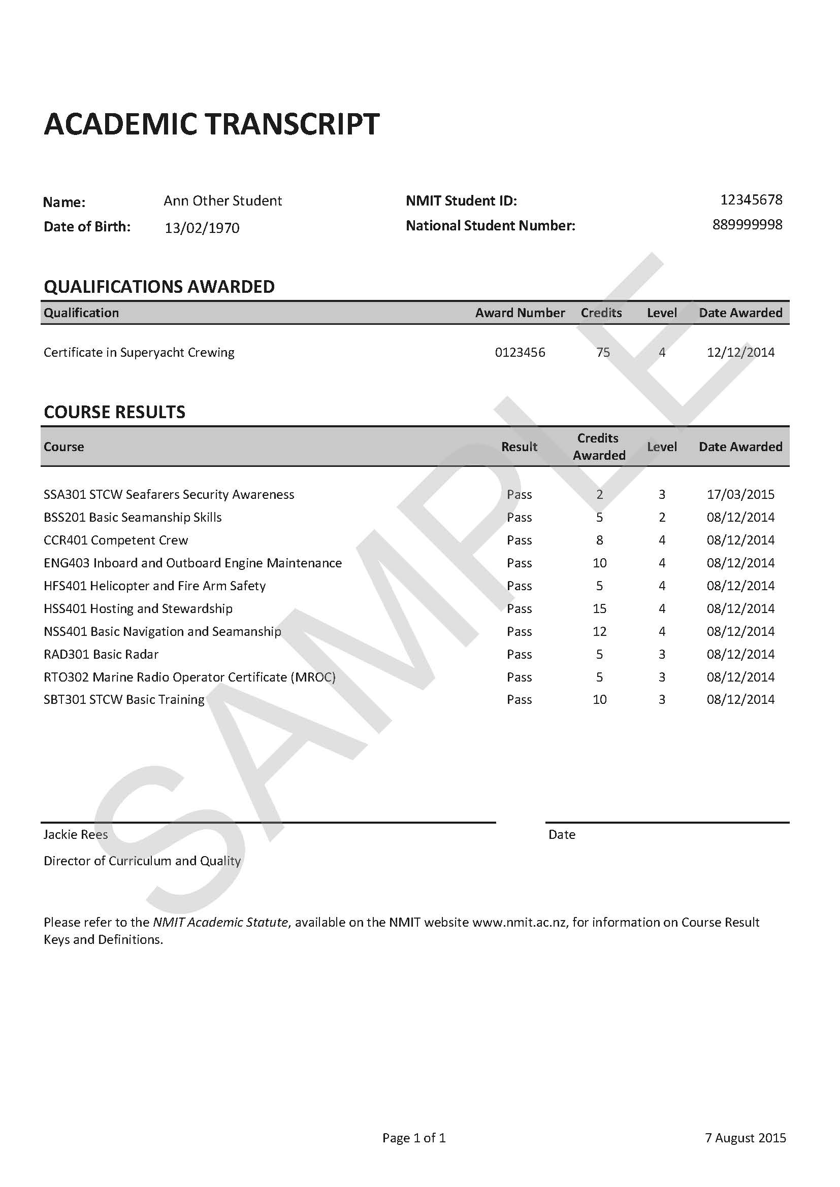 How do I request a copy of my academic transcript? HOW DO I